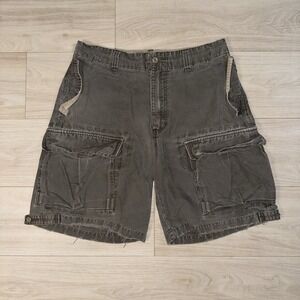 American Eagle Cargo Shorts Size 32 Mens Classic RN 54485 Dark Gray Utility Gorp